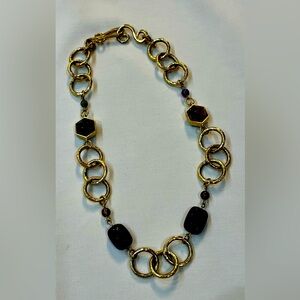 Stephanie Kantis Gold Hammered Necklace
